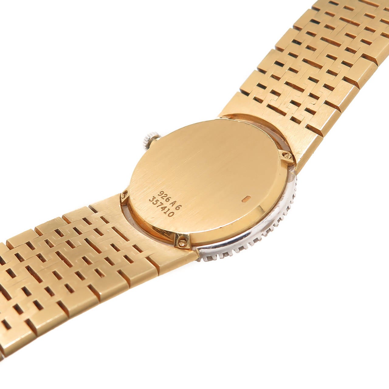 Piaget Lady's Yellow Gold Diamond Bracelet Wristwatch In Excellent Condition In Chicago, IL