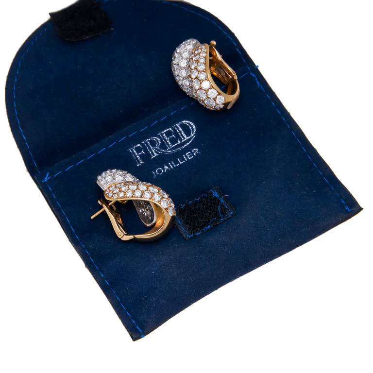 Women's Fred Paris Diamond Ear Clips