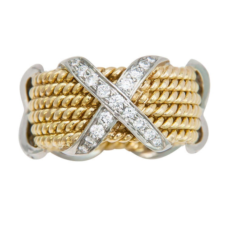 Tiffany and Co. Schlumberger X Ring at 1stdibs