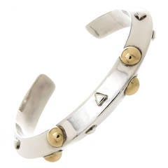 John Atencio Sterling Gold Cuff Bracelet