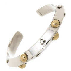 John Atencio - Bracelet manchette en or sterling