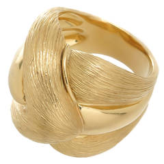 Henry Dunay Gold Sabe Finish Cocktail Ring