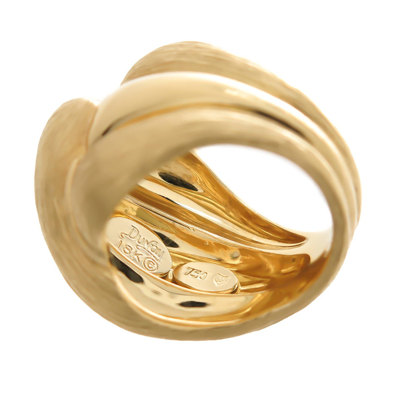 Women's Henry Dunay Gold Sabe Finish Cocktail Ring