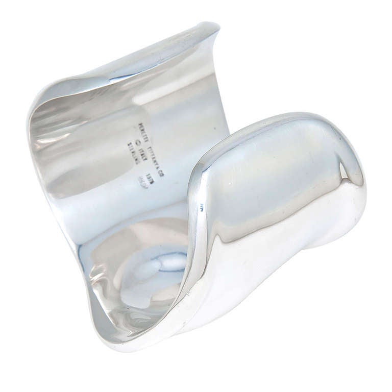 Sterling Silver, Bone Cuff Bracelet by Elsa Peretti  for Tiffany & Company.