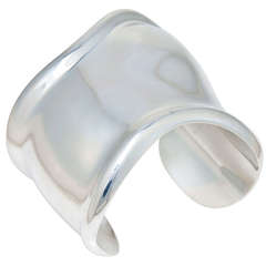 Used Tiffany & Co. Peretti Silver Bone Cuff Bracelet