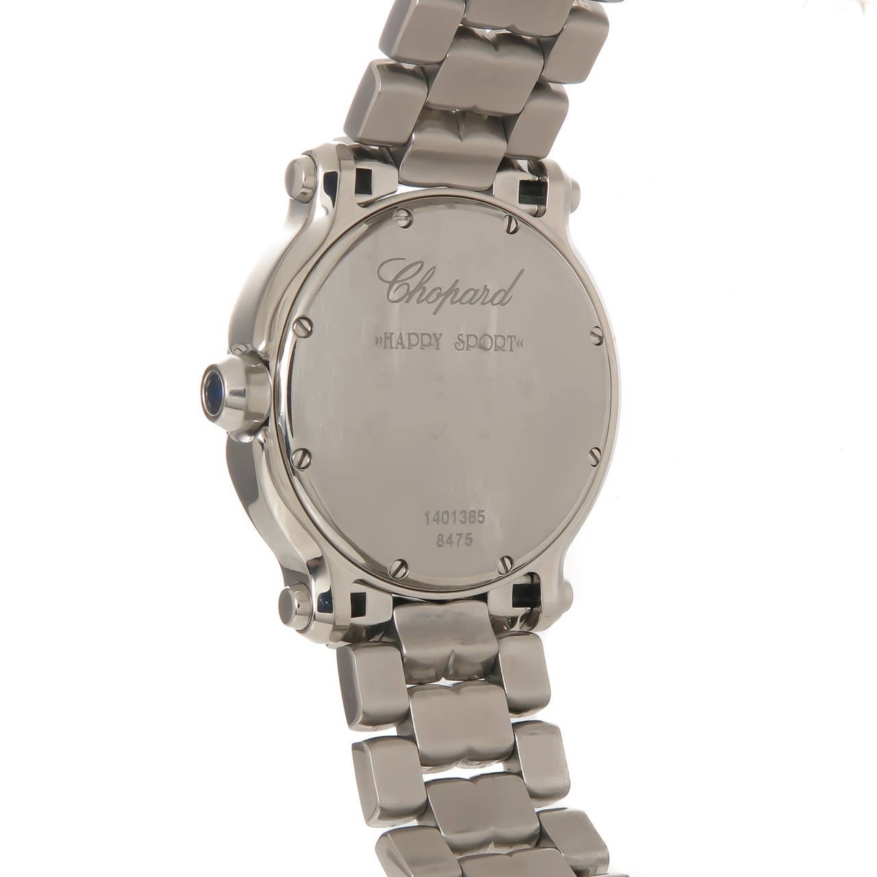 Women's Chopard Lady's Stainless Steel Diamond Happy Sport Mid Size Quartz Wristwatch