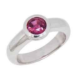 Tiffany & Co. Rubelite and White Gold Ring