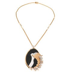 Erte Beauty and the Beast Necklace