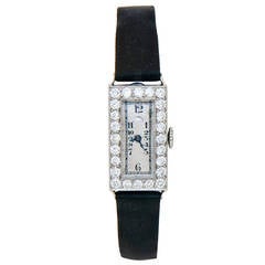 Audemars Piguet Lady's Platinum and Diamond Wristwatch Retailed by Tiffany & Co