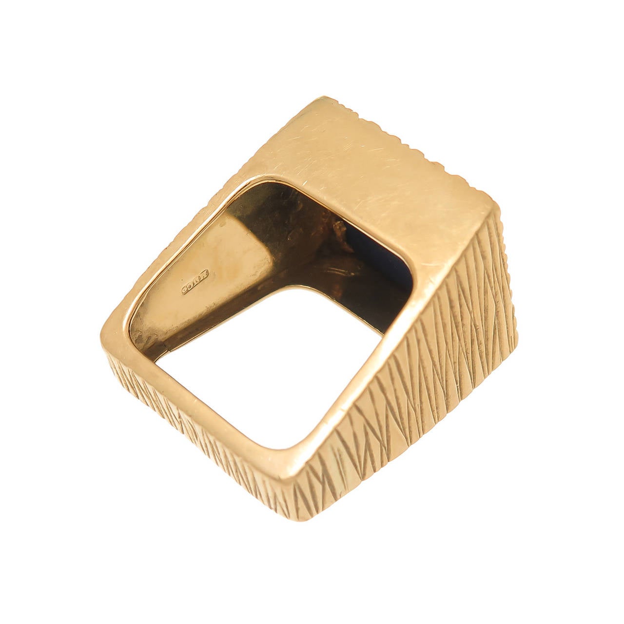 Women's or Men's Andrew Grima Lapis Gold Ring