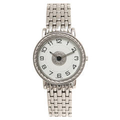 Hermes Lady's Stainless Steel Serie Quartz Wristwatch