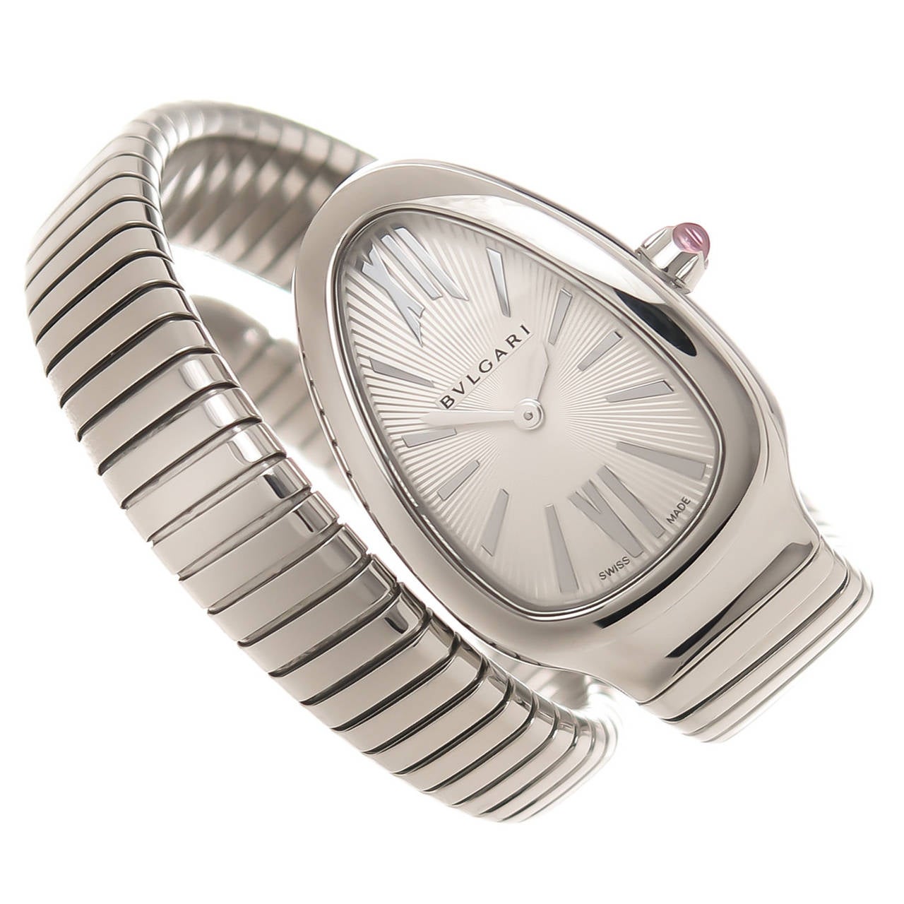 Bulgari Stainless steel Serpenti Quartz wristwatch