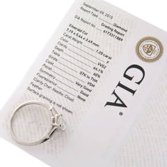 1950s Cartier Diamond Platinum Engagement ring