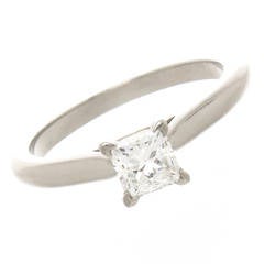 Cartier Diamond Platinum Engagement Ring