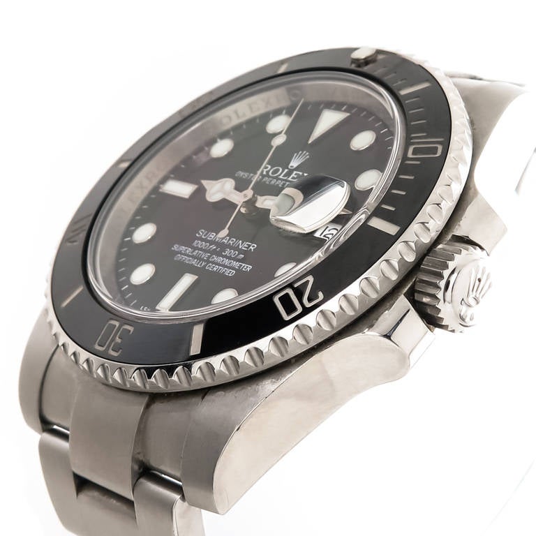 Rolex Stainless Steel Submariner Wristwatch Ref 116610