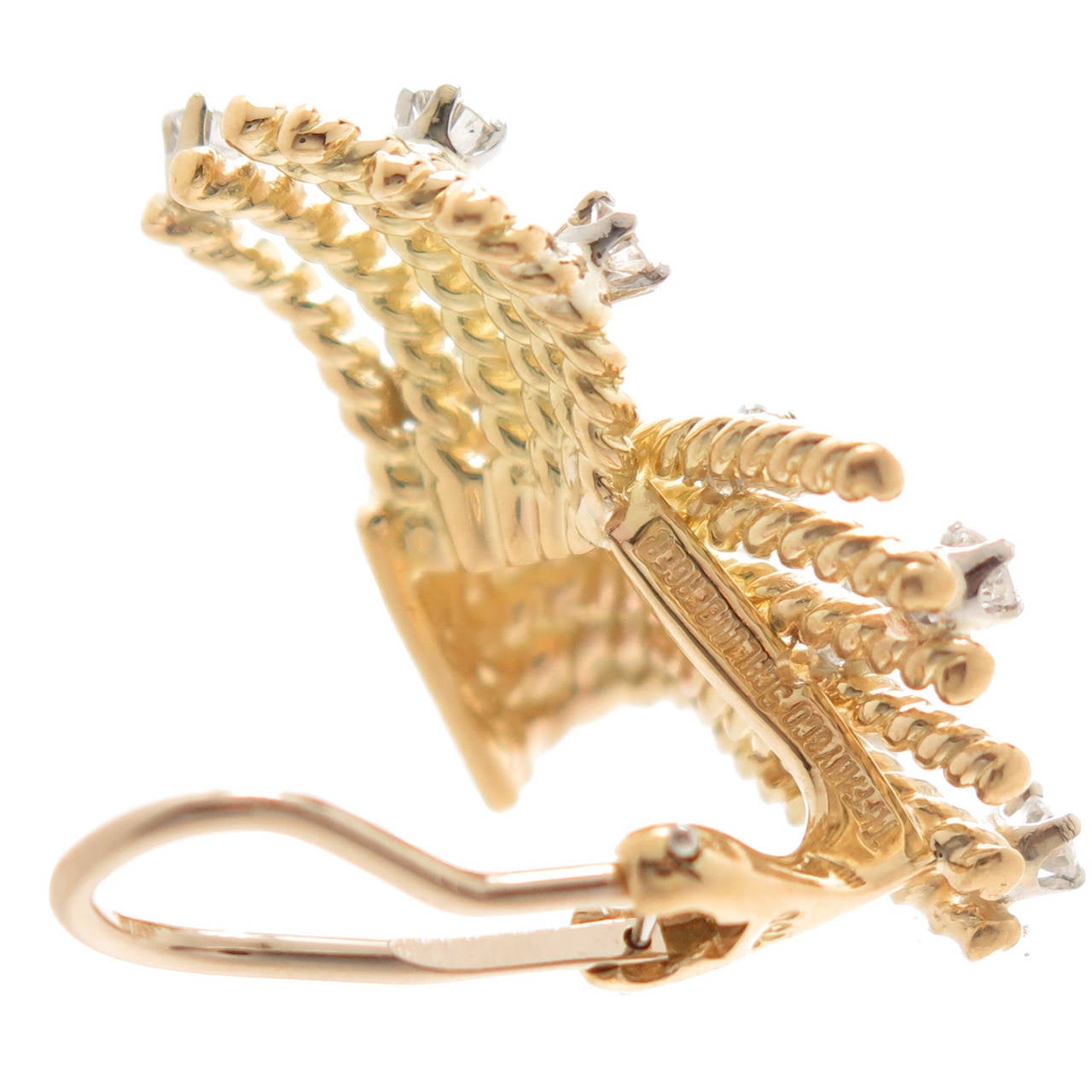 Women's Tiffany & Co. Schlumberger Diamond Gold Earrings