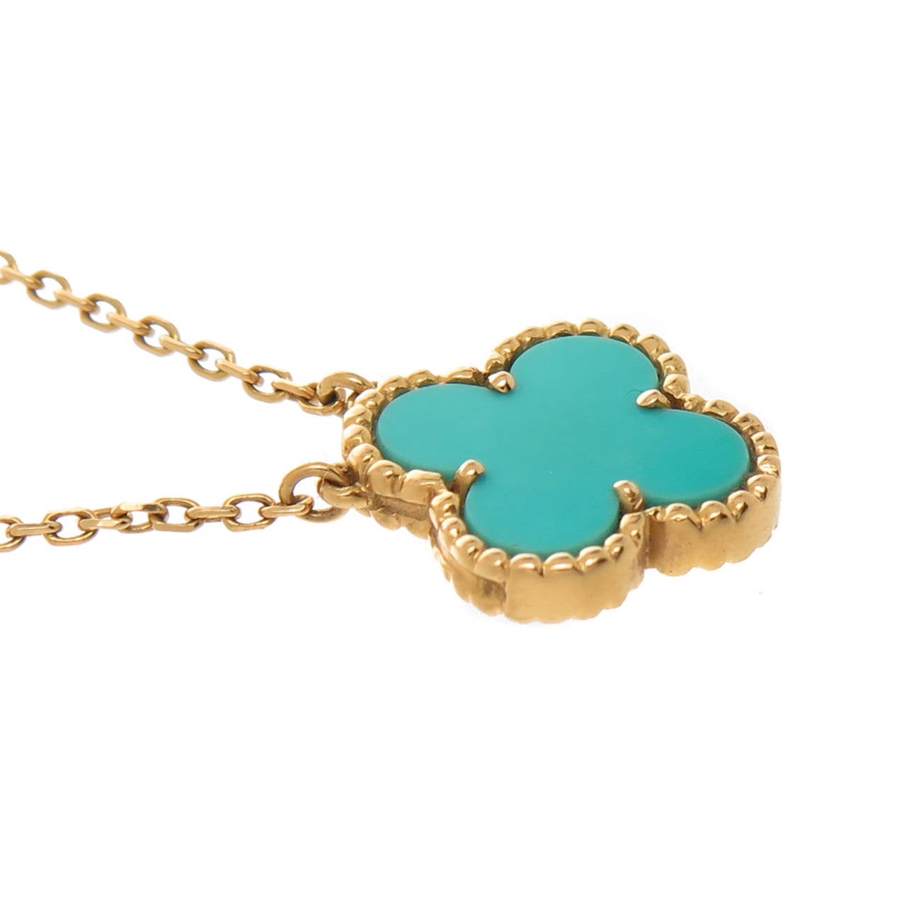 van cleef necklace yellow gold