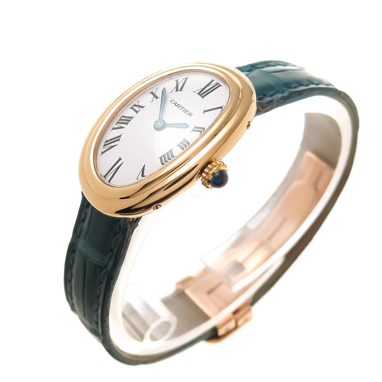 Cartier Lady's Yellow Gold Baignoire Wristwatch In Excellent Condition In Chicago, IL