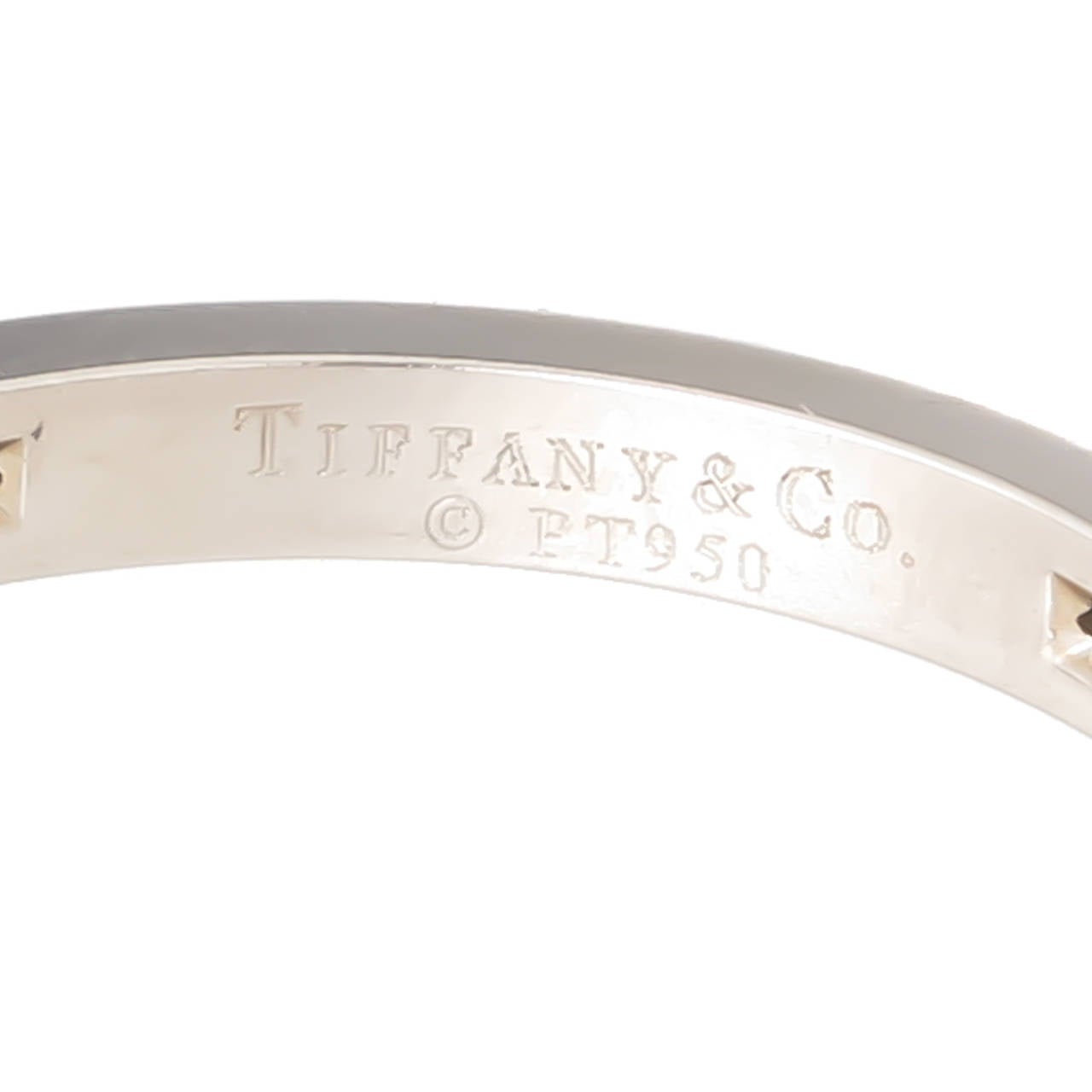 Tiffany & Co. Diamond Platinum Eternity Band Ring In Excellent Condition In Chicago, IL