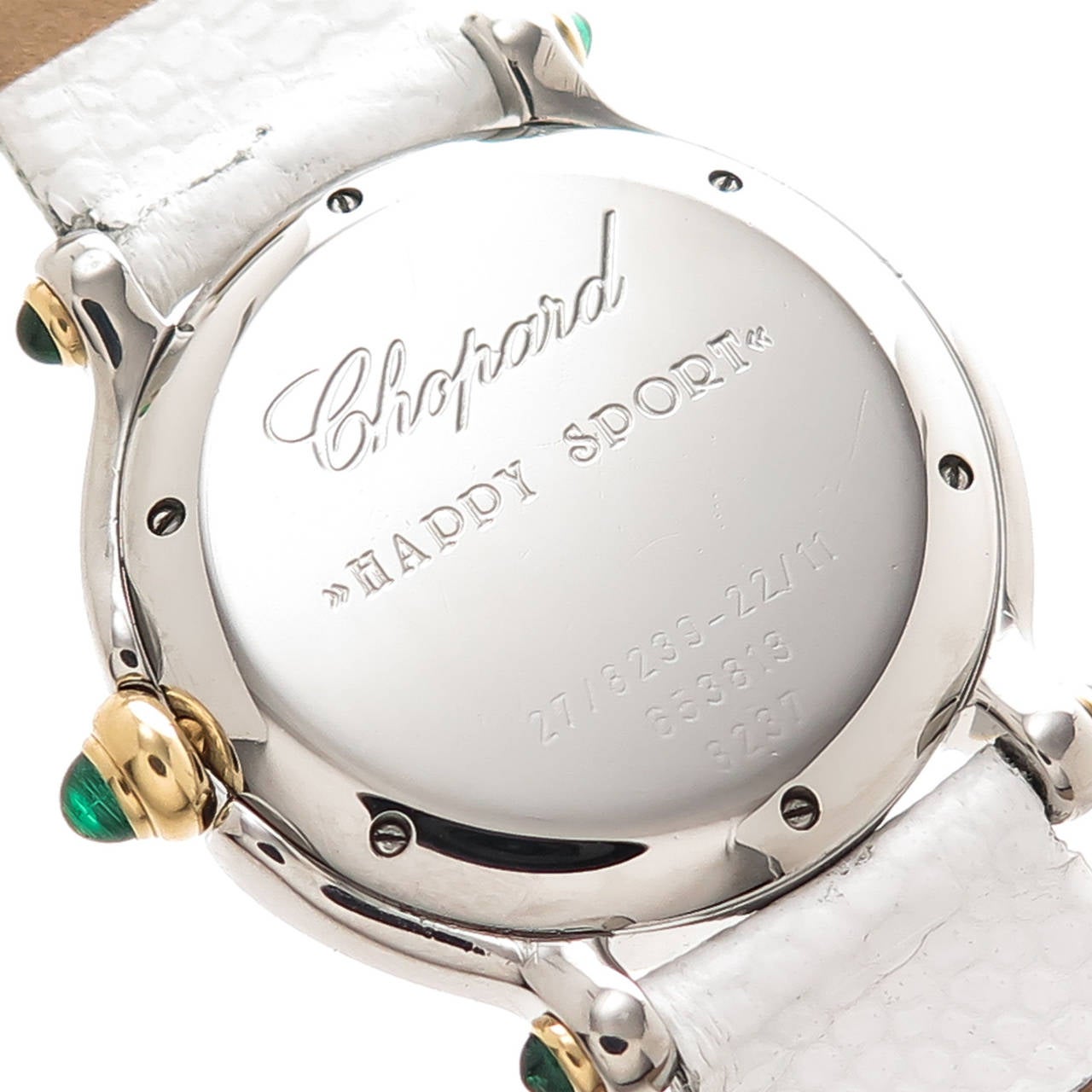 Women's Chopard Lady's Stainless Steel, Yellow Gold and Diamond Happy Sport Wristwatch