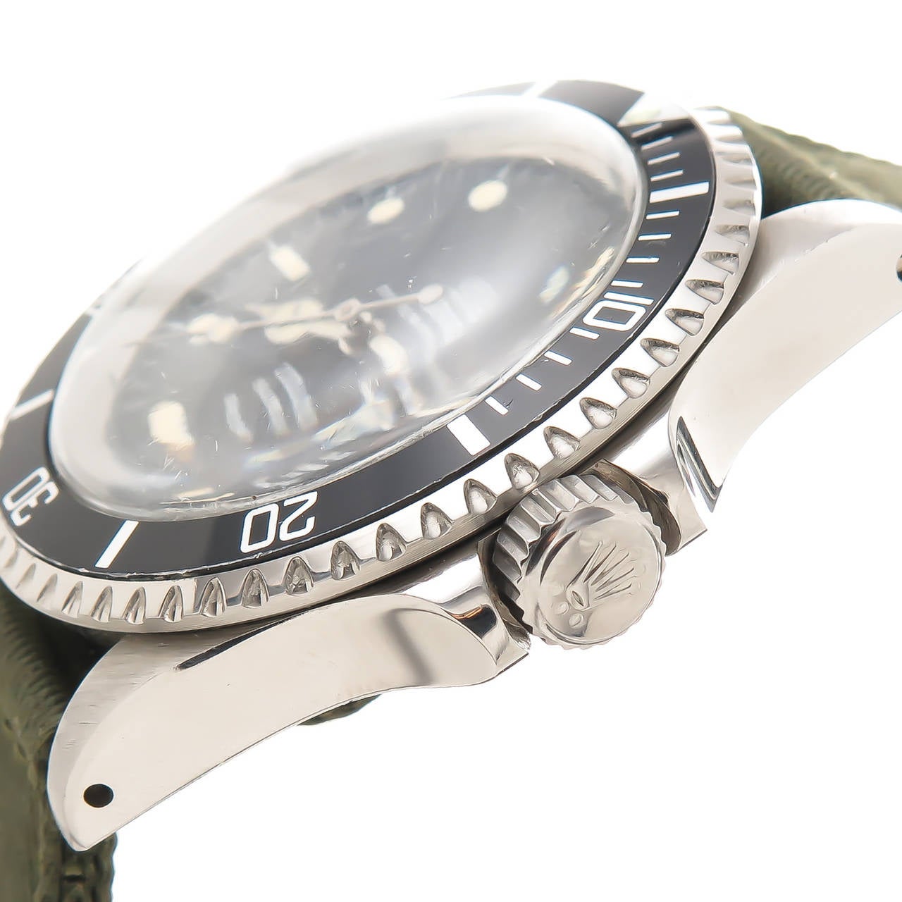 Tudor Stainless Steel Oyster Prince Submariner Wristwatch Ref 7016 circa 1970s In Excellent Condition In Chicago, IL
