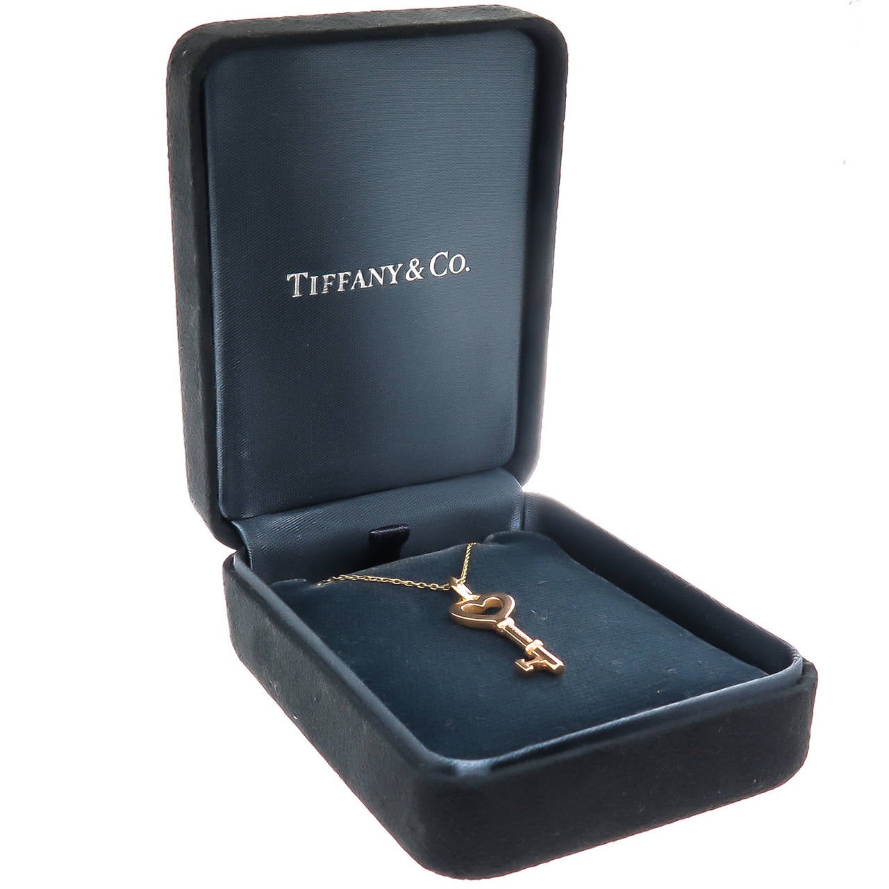 Tiffany & Co. Gold Key Pendant 1