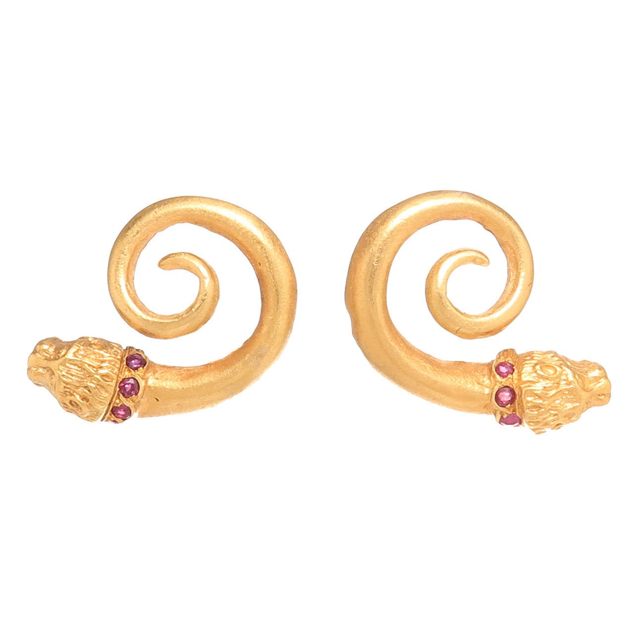 Zolotas Yellow Gold Chimera Earrings