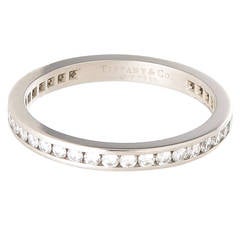 Tiffany & Co. Diamond Platinum Eternity Band Ring