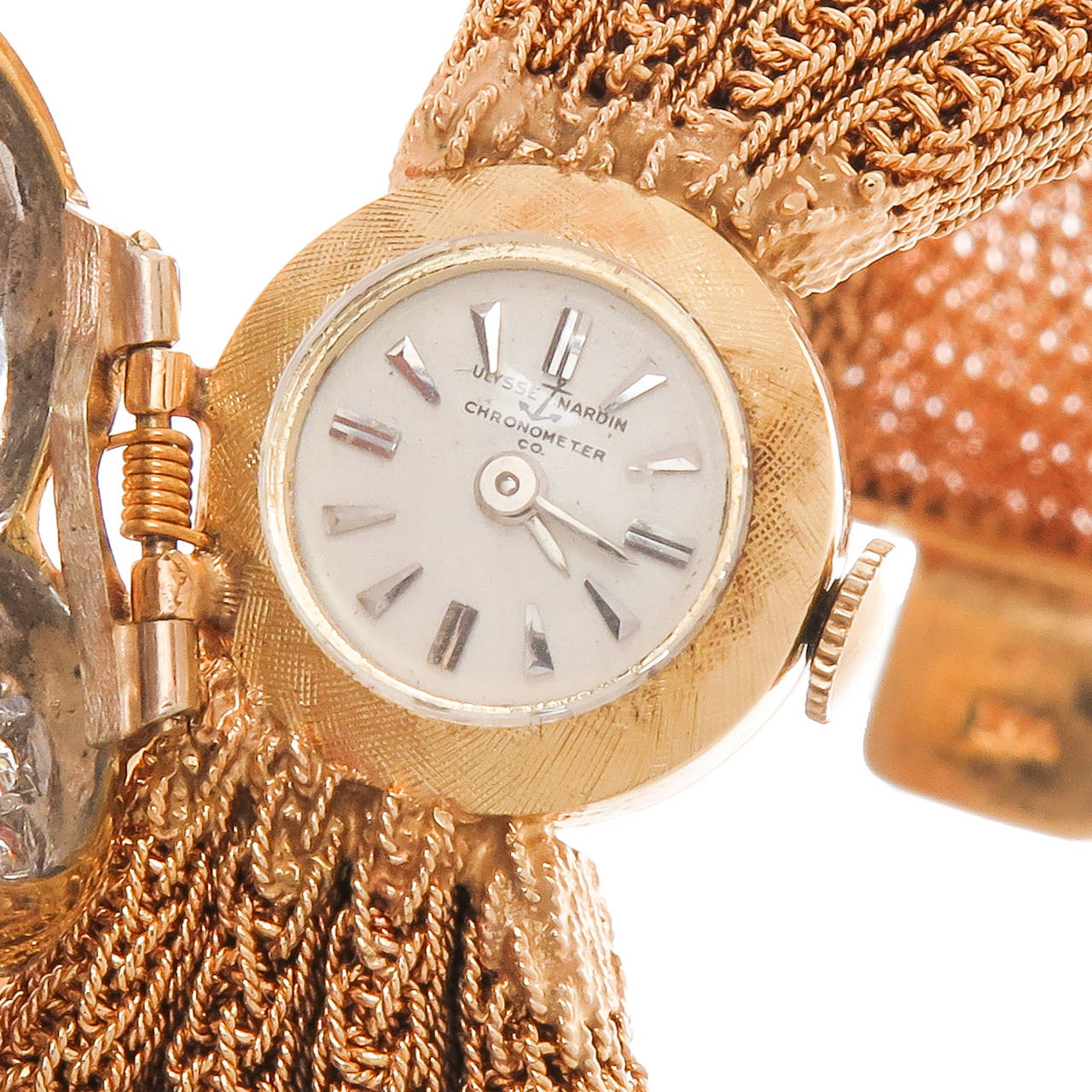 Yellow Gold Diamonds and Rubies Surprise Watch Bracelet