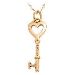 Tiffany & Co. Gold Key Pendant