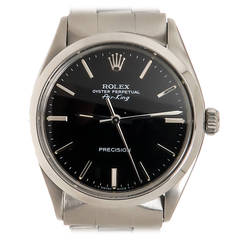 Montre-bracelet Rolex Air-King en acier inoxydable Ref 5500 circa 1985