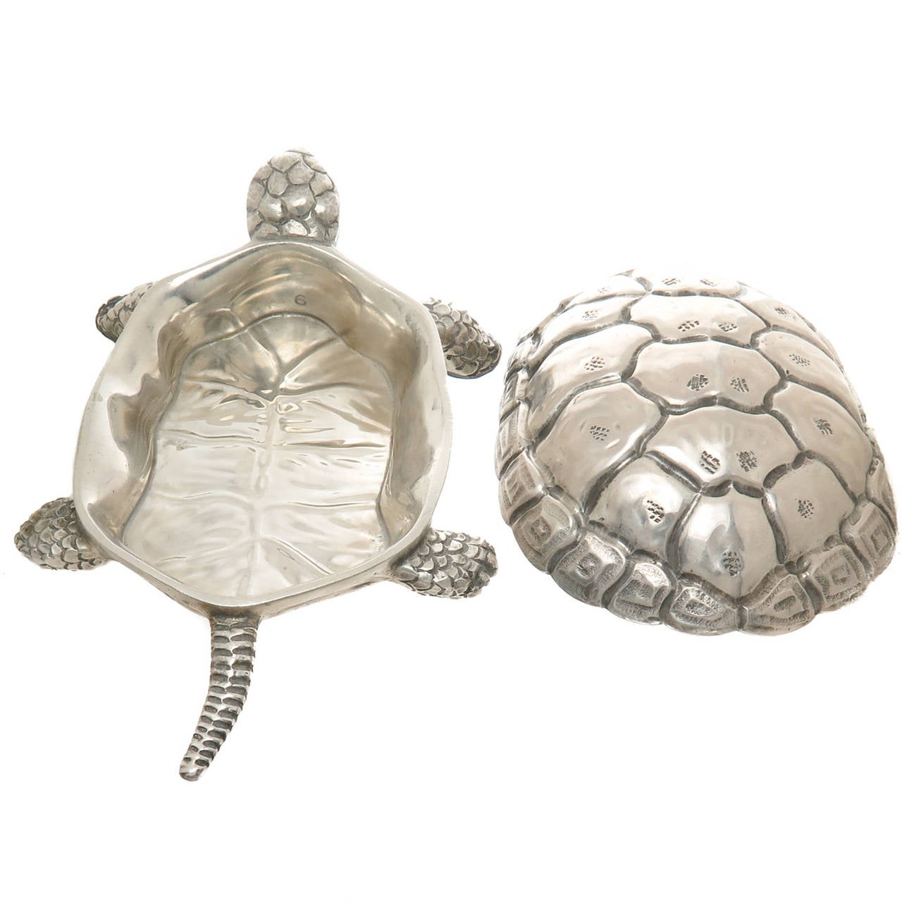 Women's Buccellati Sterling Turtle Form Trinket Box
