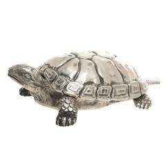 Retro Buccellati Sterling Turtle Form Trinket Box