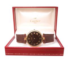 Cartier Vermeil Large Vendome Quartz Wrist Watch