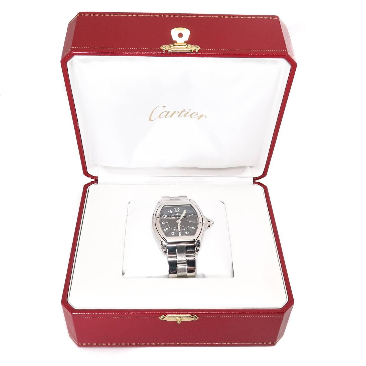 Cartier Stainless Steel Roadster Automatic Wristwatch Ref 2510 For Sale ...