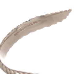 Tiffany & Co. Silver Double Leaf Cuff Bracelet