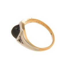 1920s J.E. Caldwell Sapphire Platinum Gold Ring