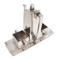 Tiffany & Co. Art Deco Streamline silver Tea Service