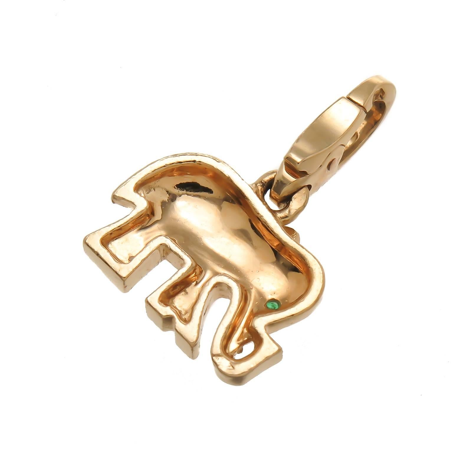 elephant gold charm