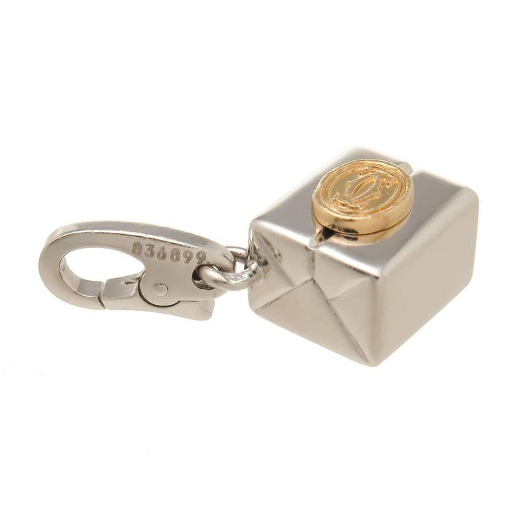 Cartier 2 Color Gold Gift Box Charm at 1stDibs | cartier gift box