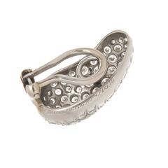 Tiffany & Co. Elsa Peretti Diamond Platinum Bean Earrings