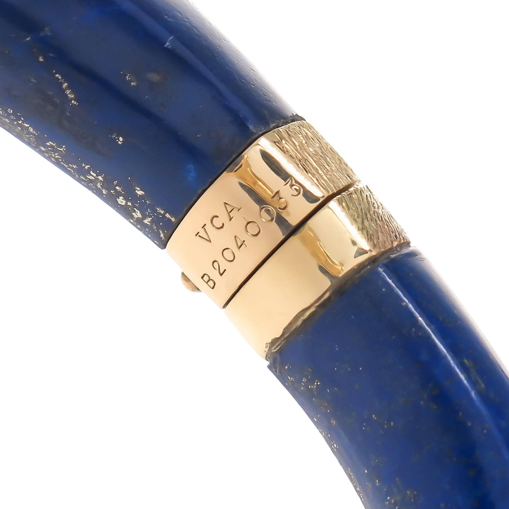Van Cleef & Arpels Lapis Gold Lion Bracelet 1