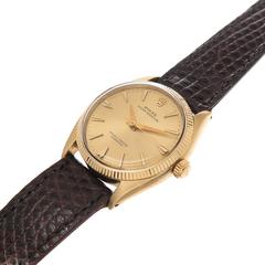 Rolex yellow Gold Shell stainless steel Self Winding Wristwatch Ref 6567