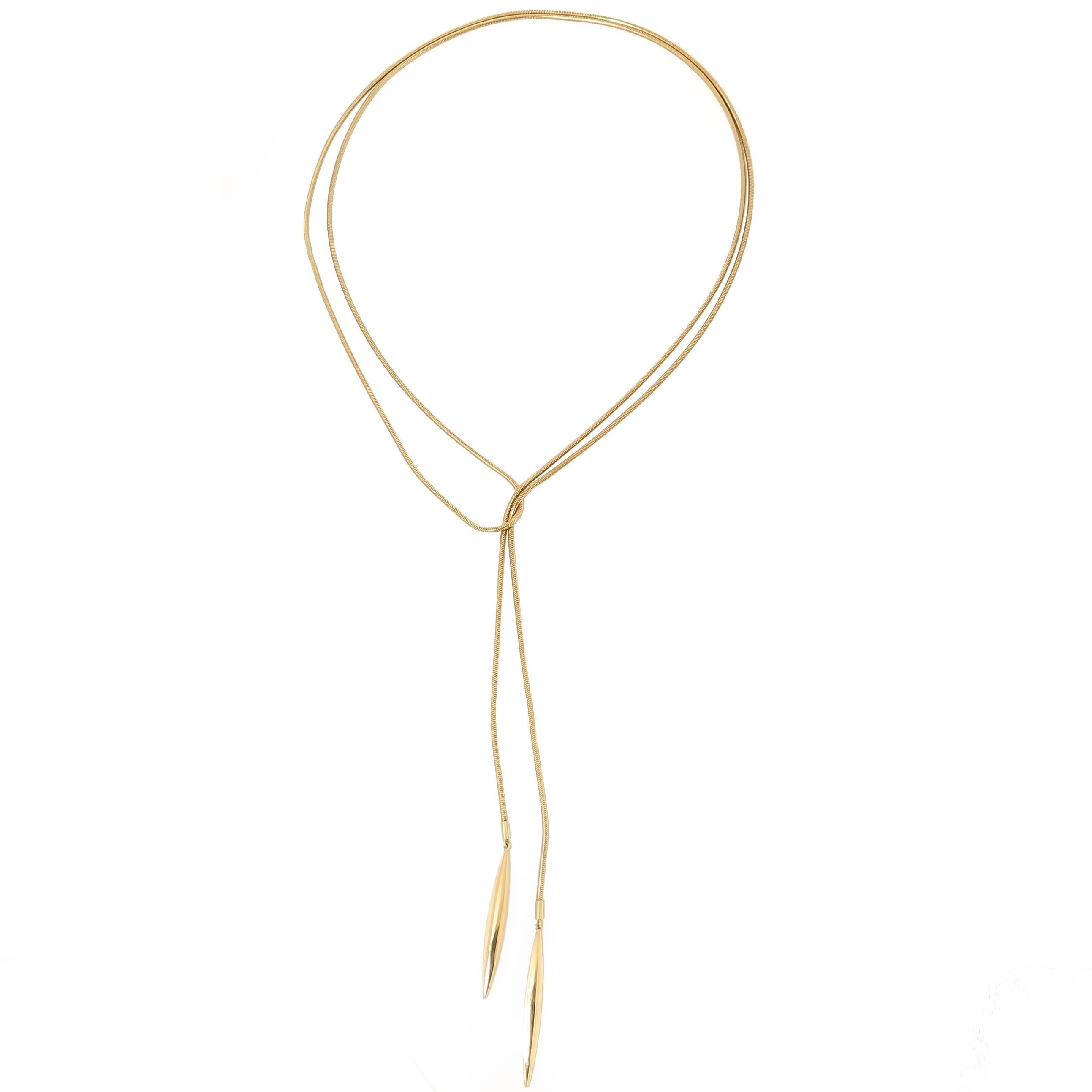 tiffany lariat necklace gold