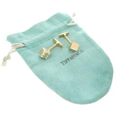1980s Tiffany & Co. Diamond Gold Dice Cuff-links