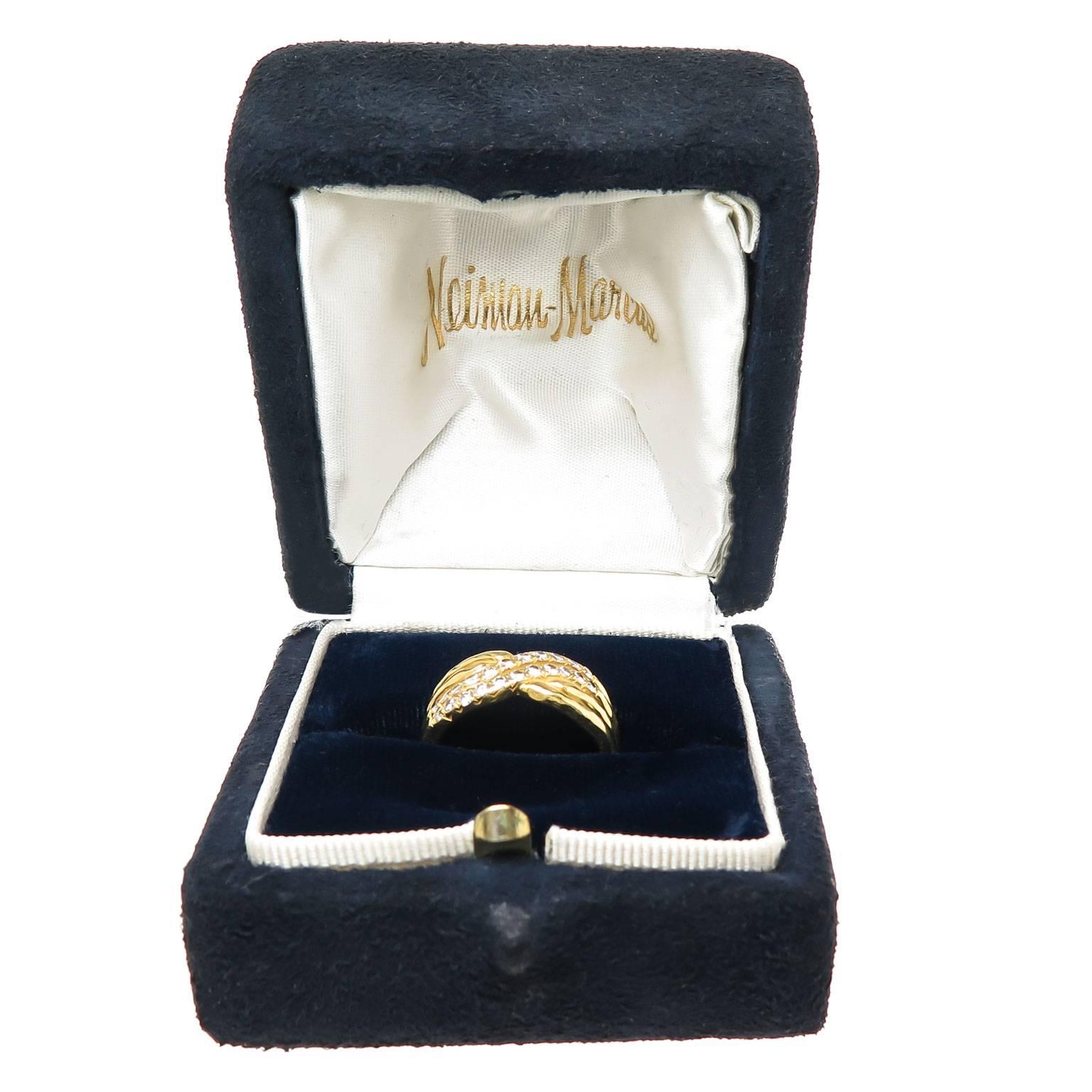 Women's or Men's Henry Dunay Diamond Gold Ring