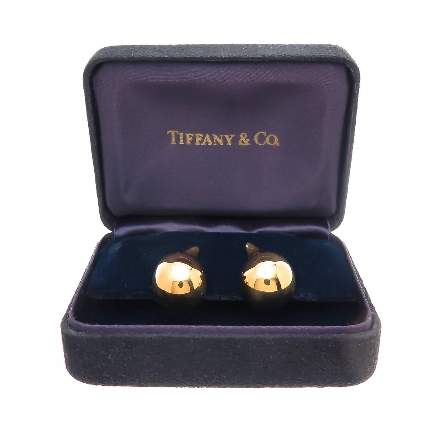 tiffany gold teardrop earrings
