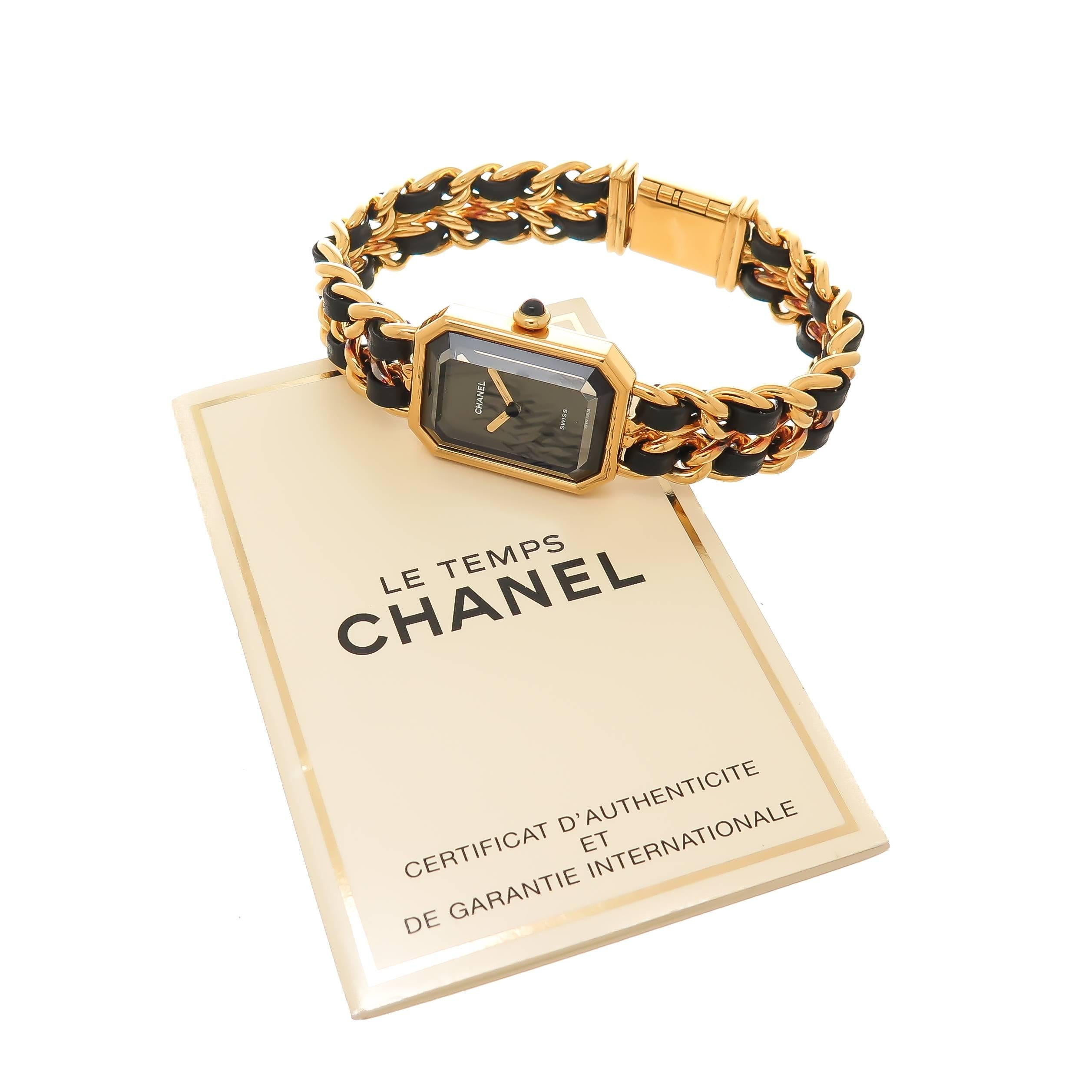 Women's Chanel Ladies Goldtone Premiere Quartz Wristwatch