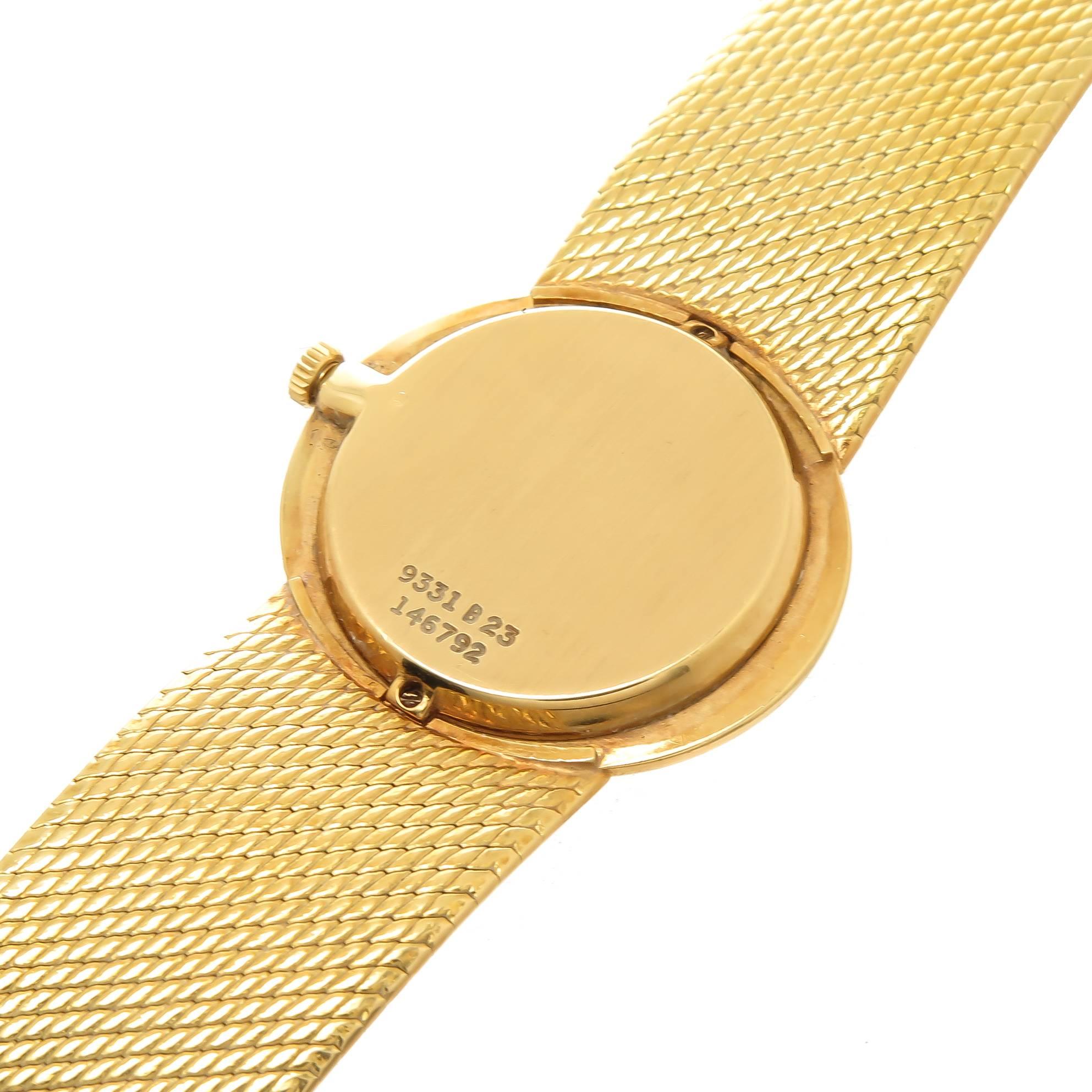 Piaget Yellow Gold Jadeite Dial Mechanical Winding Wristwatch 1