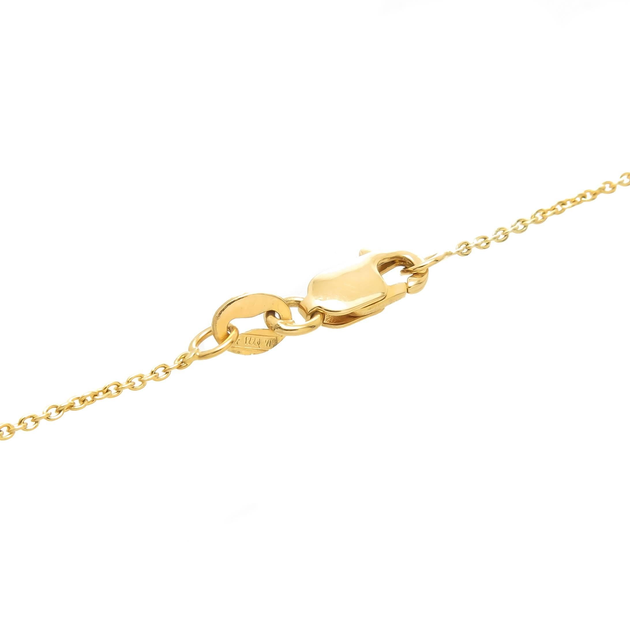 Women's Roberto Coin Gold and Diamond Arrow and Heart Pendant Necklace
